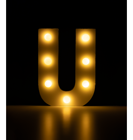 Light letter - U