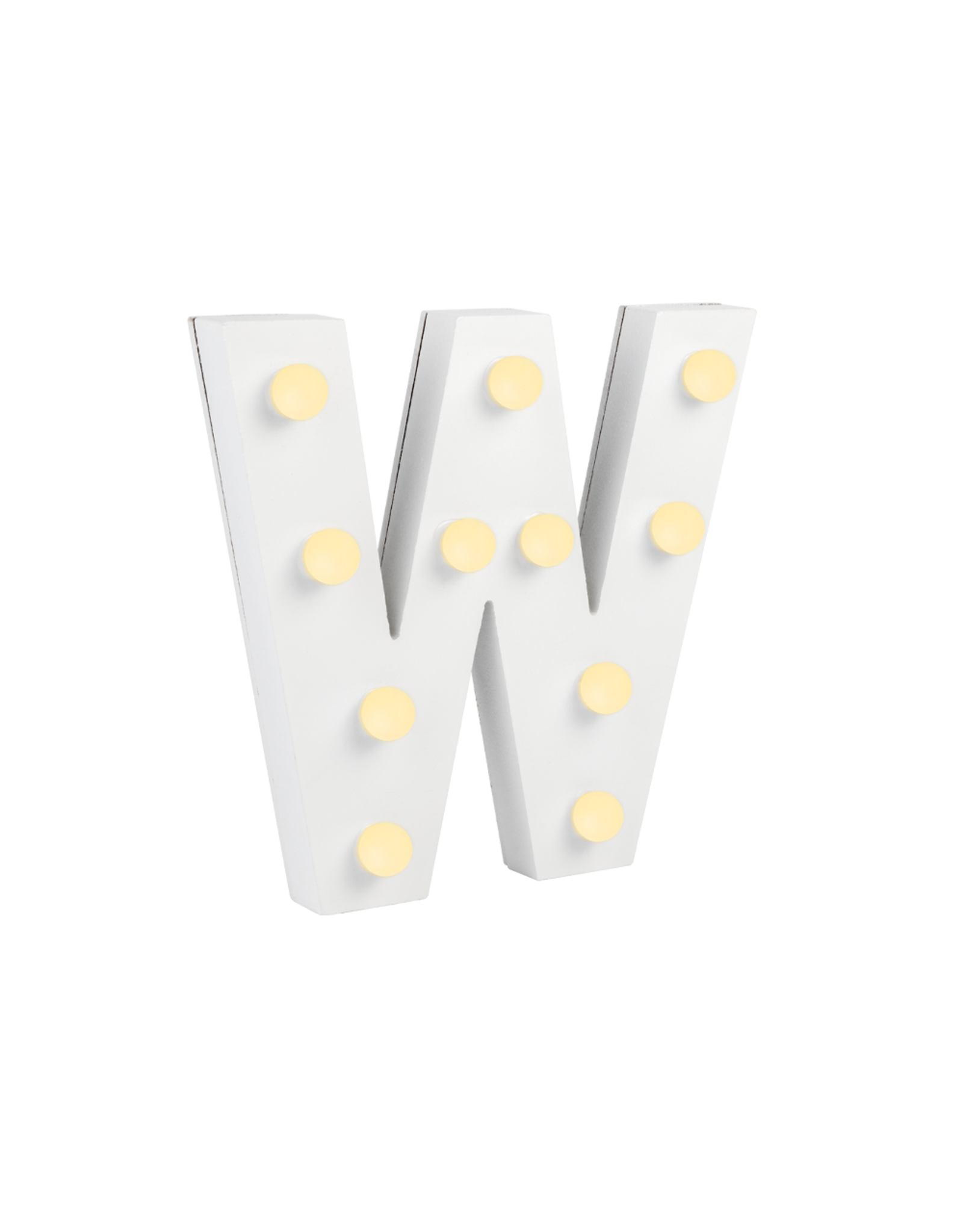 Light letter - W
