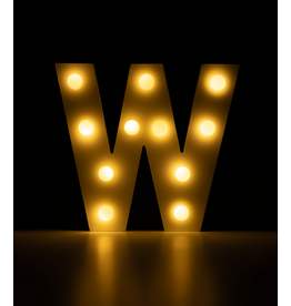 Light letter - W