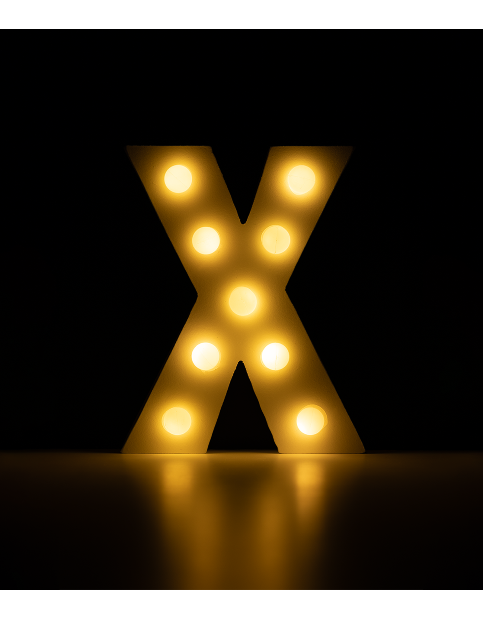 Light letter  X