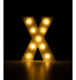 Light letter  X