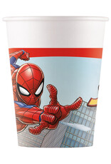 Spiderman kartonnen bekers 200 ml 8 stuks