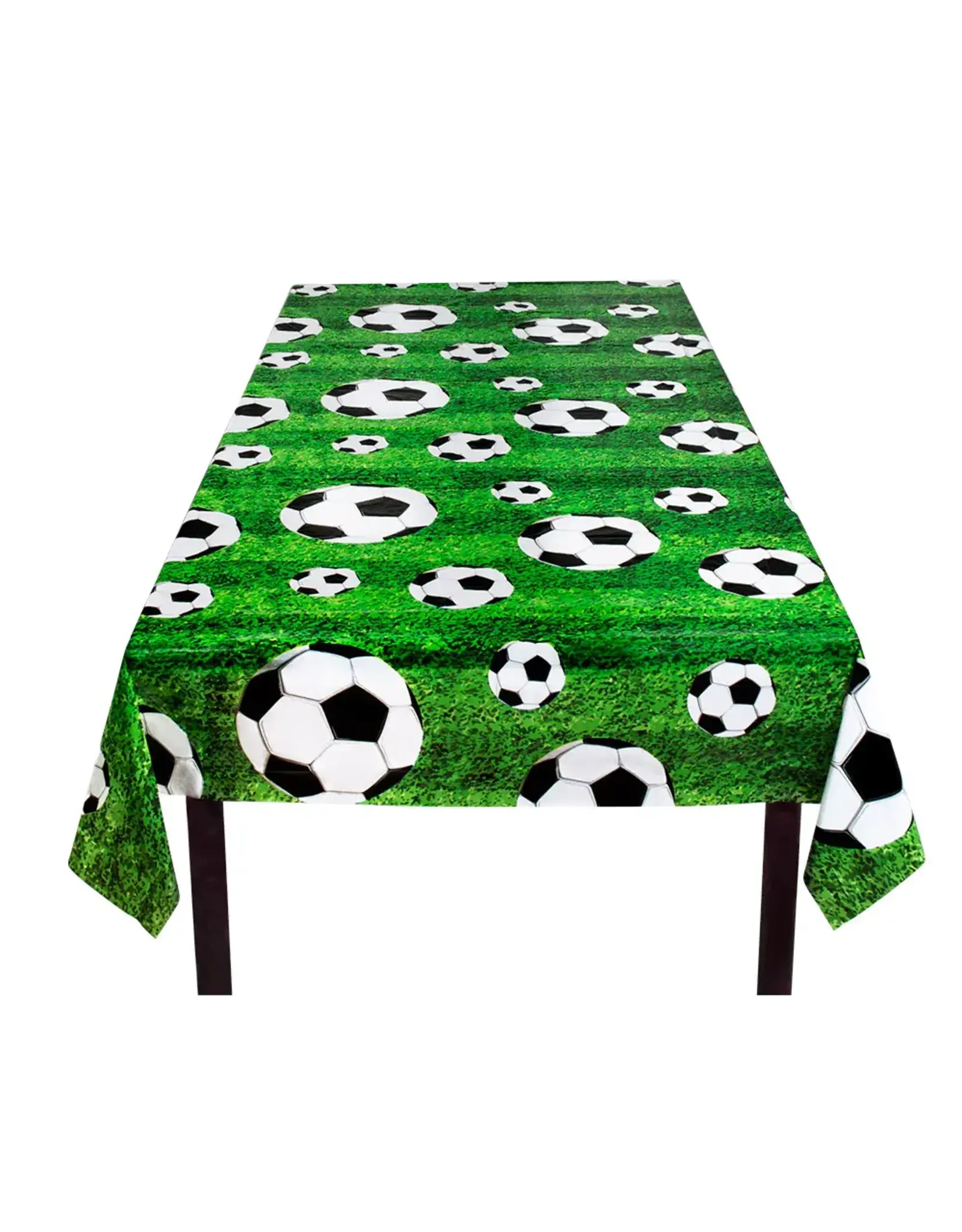 Tafelkleed voetbal plastic 120 x 180 cm