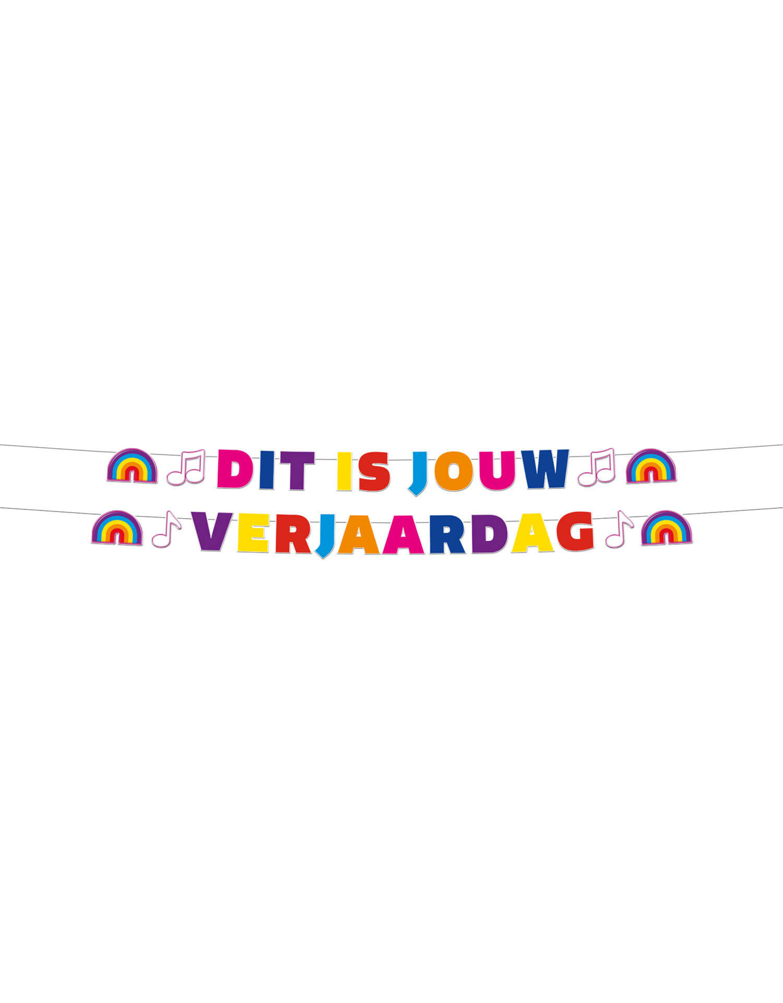 K3 letterslinger dit is jouw verjaardag 2 x 2 meter