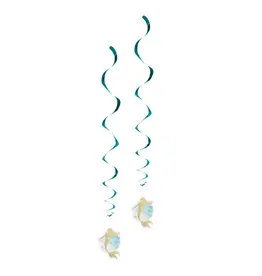 Boland Zeemeermin decoratie swirls 2 stuks