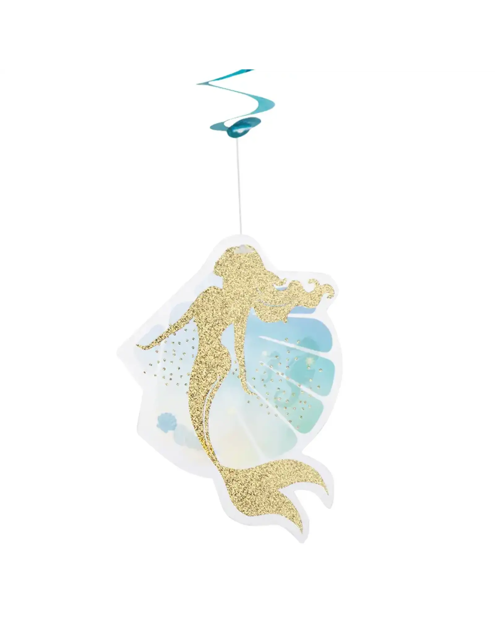 Boland Zeemeermin decoratie swirls 2 stuks