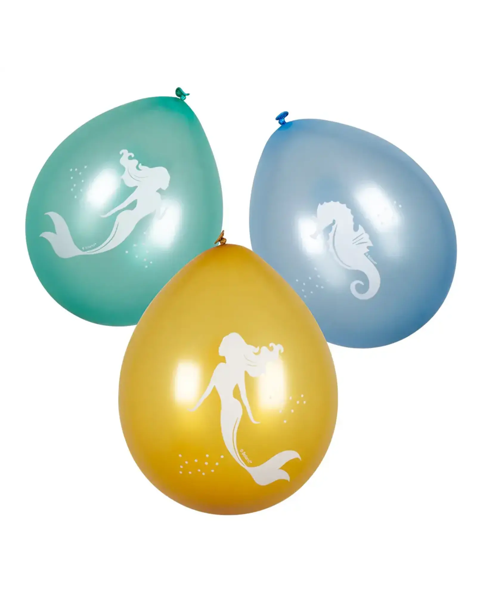Boland Zeemeermin latex ballonnen 6 stuks