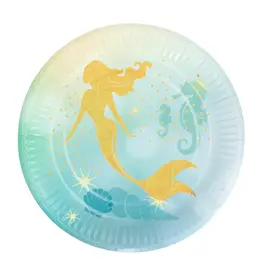 Boland zeemeermin borden 23 cm 10 stuks
