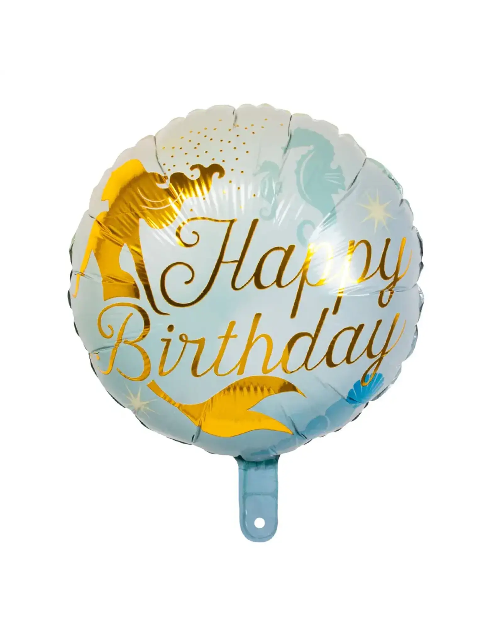 Boland zeemeermin folieballon happy birthday 45 cm