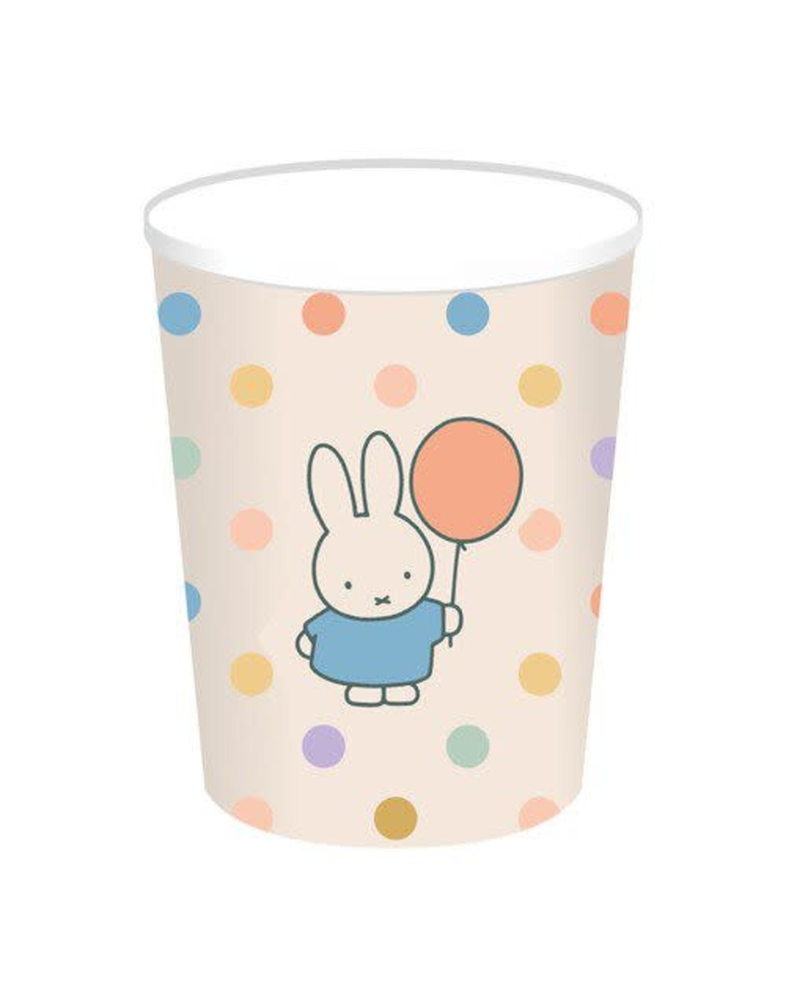 Bekers Nijntje pastel regenboog, 250 ml 8 stuks