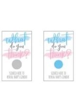 Unique gender reveal kraskaarten jongen 10 stuks