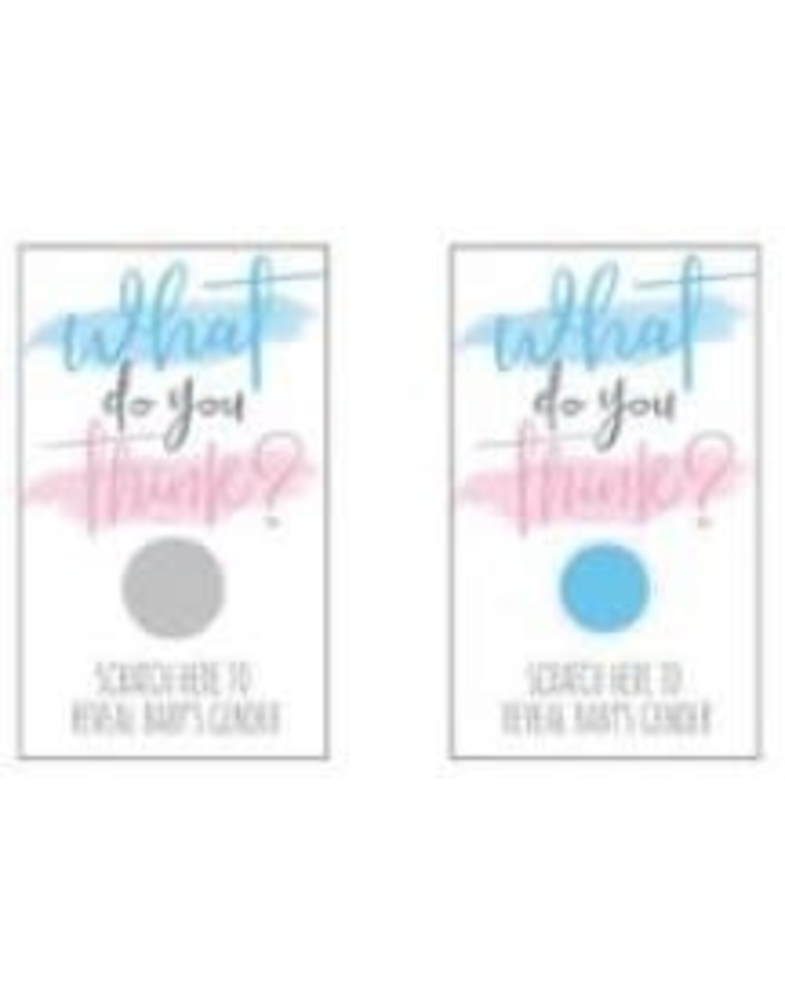 Unique gender reveal kraskaarten jongen 10 stuks