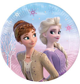Disney Frozen 2 kartonnen borden 20 cm 8 stuks