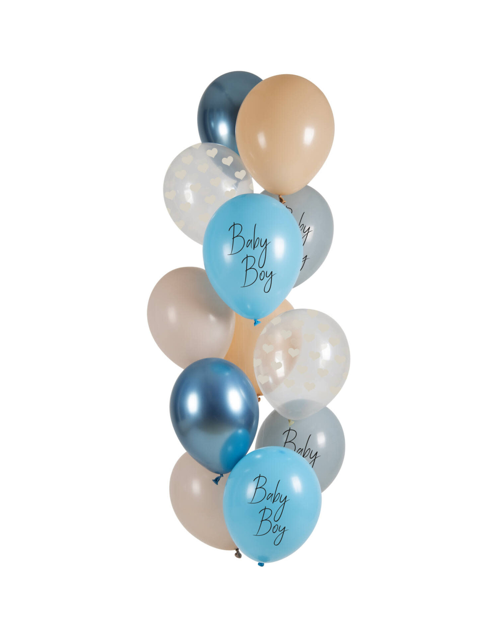 Latex ballonnenset baby boy 33 cm 12 stuks