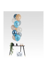 Latex ballonnenset baby boy 33 cm 12 stuks