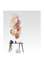 Latex ballonnenset baby girl 33 cm 12 stuks