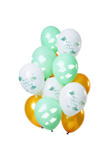 Latex ballonnenset baby on the way 33 cm 12 stuks