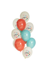 Latex ballonnenset birthday circus 33 cm 12 stuks