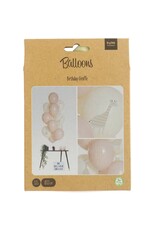 Latex ballonnenset birthday giraffe 33 cm 12 stuks