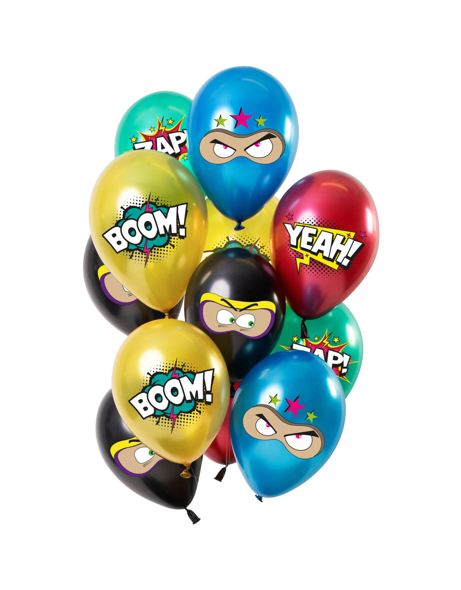 Latex ballonnenset birthday hero 33 cm 12 stuks