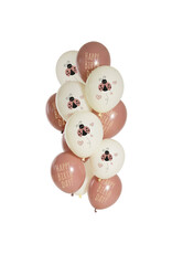 Latex ballonnenset birthday ladybug 33 cm 12 stuks