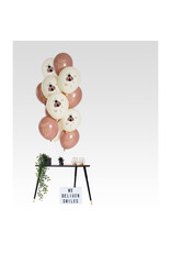 Latex ballonnenset birthday ladybug 33 cm 12 stuks