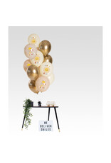Latex ballonnenset birthday sunshine 33 cm 12 stuks
