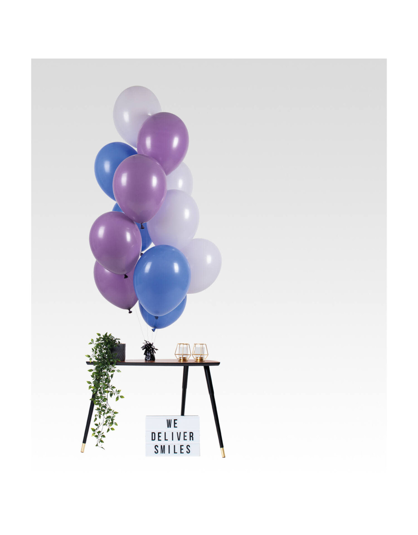 Latex ballonnenset blueberry dream 33 cm 12 stuks