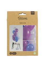 Latex ballonnenset blueberry dream 33 cm 12 stuks
