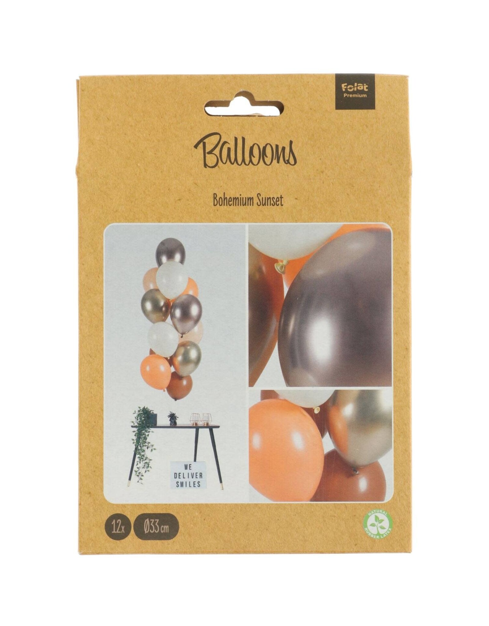 Latex ballonnenset bohemian sunset 33 cm 12 stuks