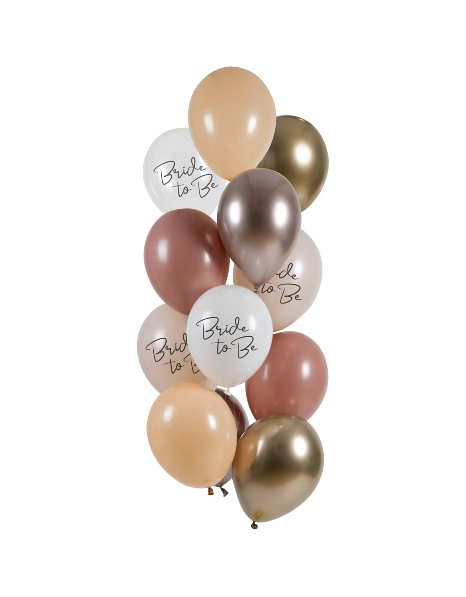 Latex ballonnenset bride to be 33 cm 12 stuks