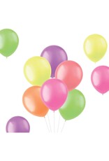 Latex ballonnenset bright neons 33 cm 10 stuks