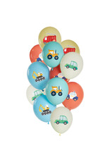 Latex ballonnenset car party 33 cm 12 stuks