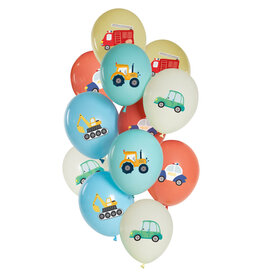 Latex ballonnenset car party 33 cm 12 stuks