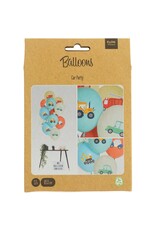 Latex ballonnenset car party 33 cm 12 stuks