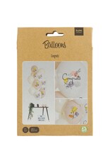 Latex ballonnenset congrats 33 cm 12 stuks
