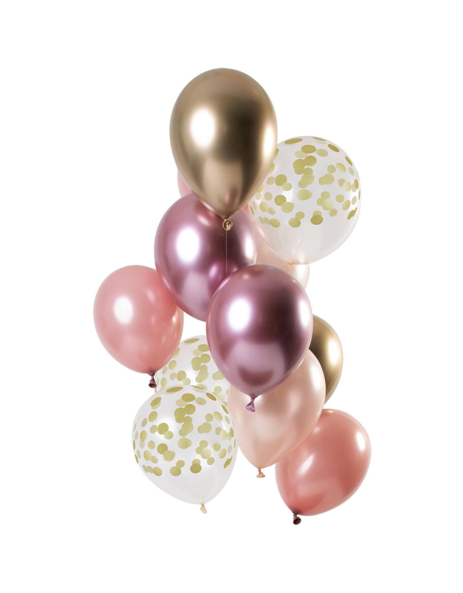 Latex ballonnenset golden blush 33 cm 12 stuks