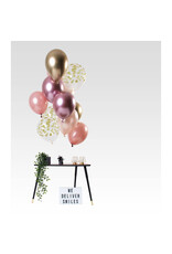 Latex ballonnenset golden blush 33 cm 12 stuks