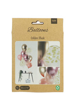 Latex ballonnenset golden blush 33 cm 12 stuks