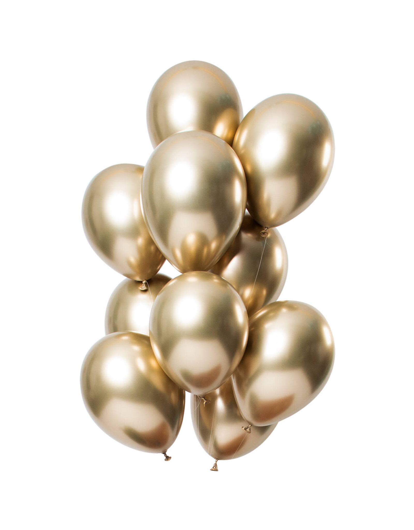Latex ballonnenset let it shine goud 33 cm 12 stuks