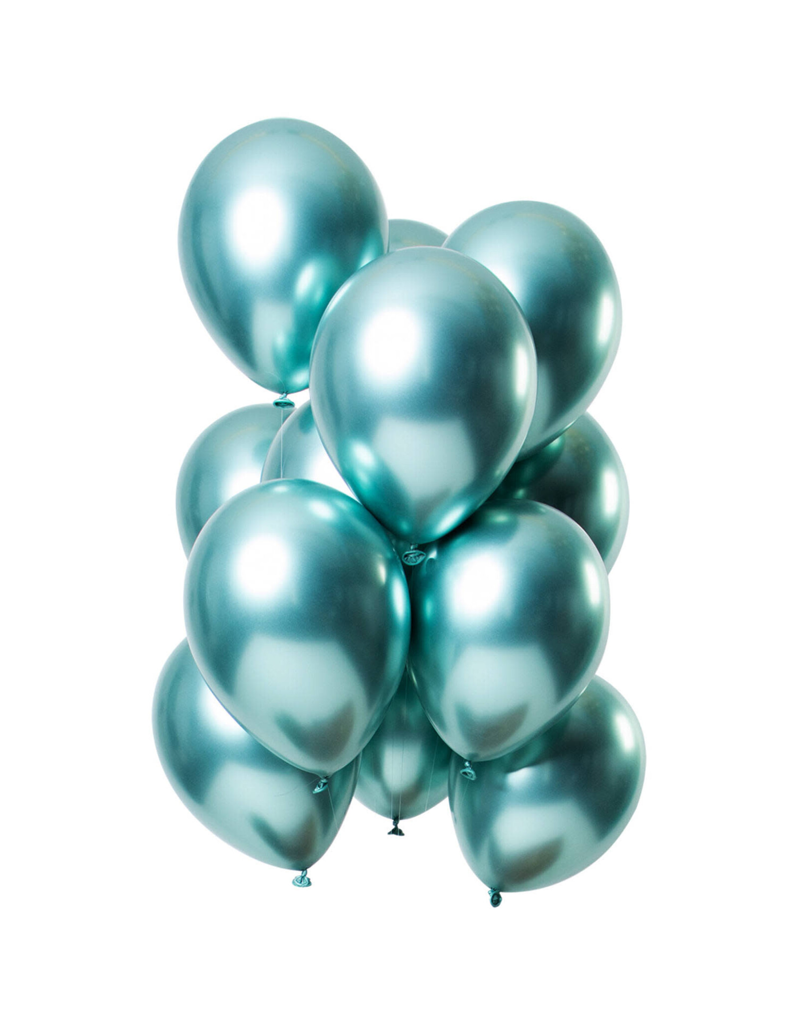 Latex ballonnenset let it shine groen 33 cm 12 stuks