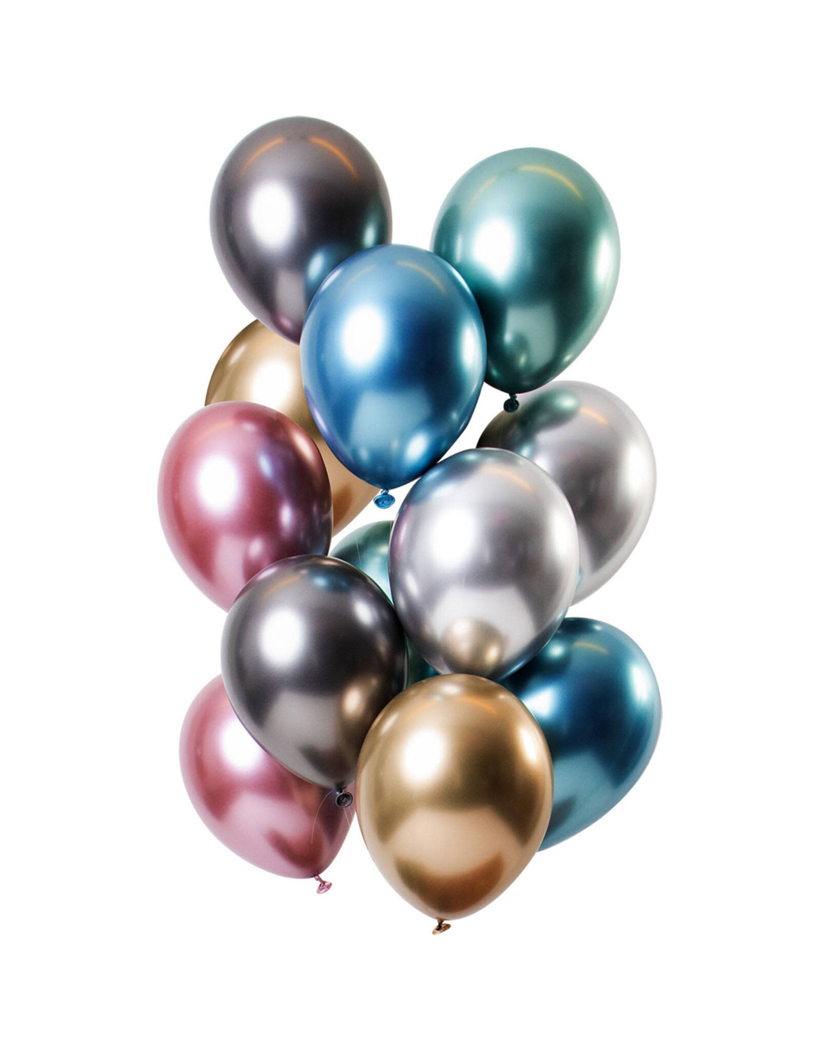 Latex ballonnenset let it shine mix multicolour 33 cm 12 stuks