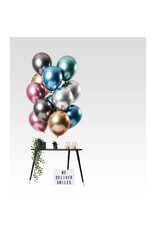 Latex ballonnenset let it shine mix multicolour 33 cm 12 stuks