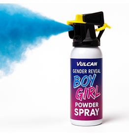 Gender reveal poeder blusser 10 seconden blauw