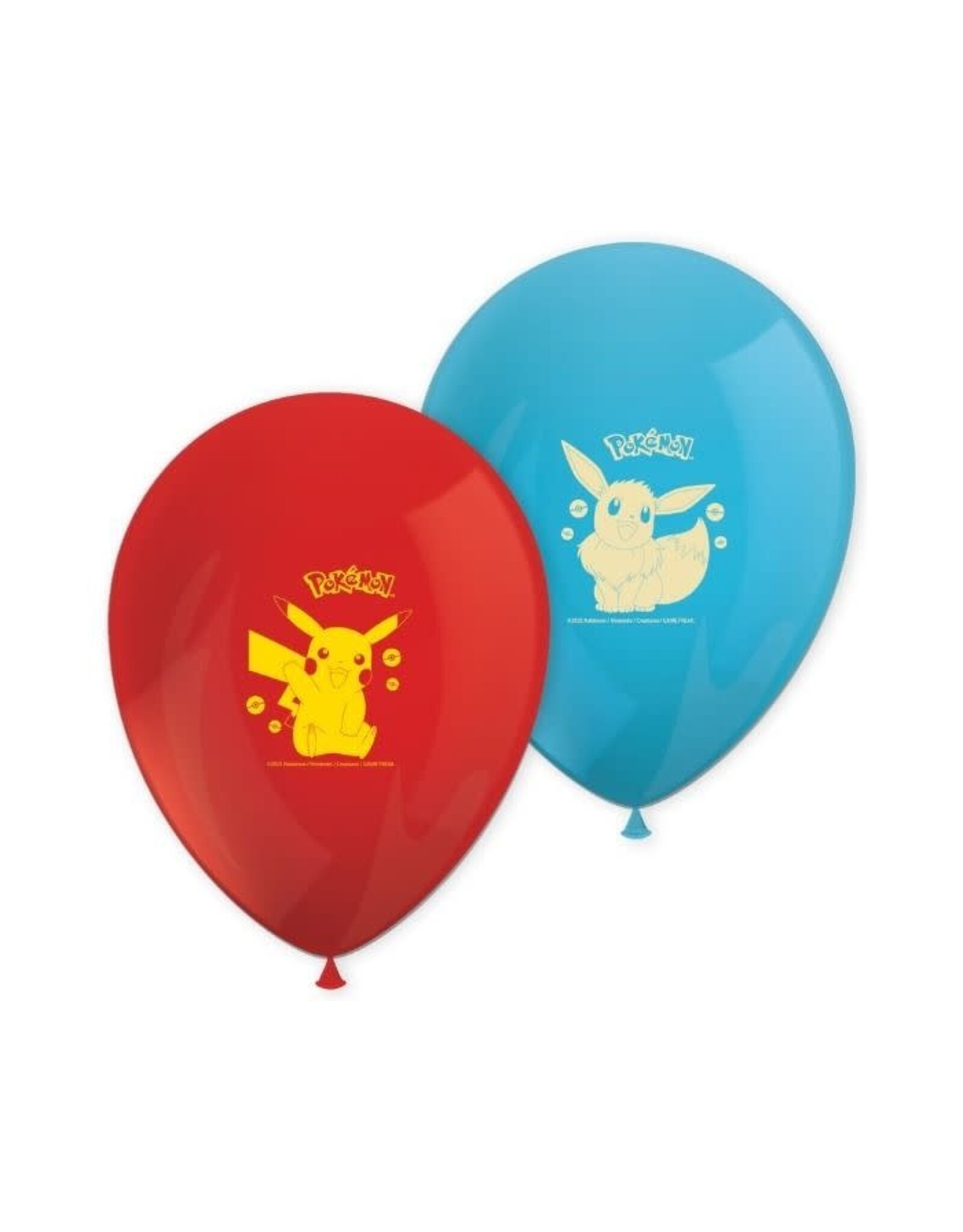 Pokémon latex ballonnen 6 stuks