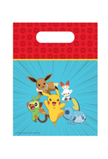 Pokemon plastic uitdeelzakjes 6 stuks