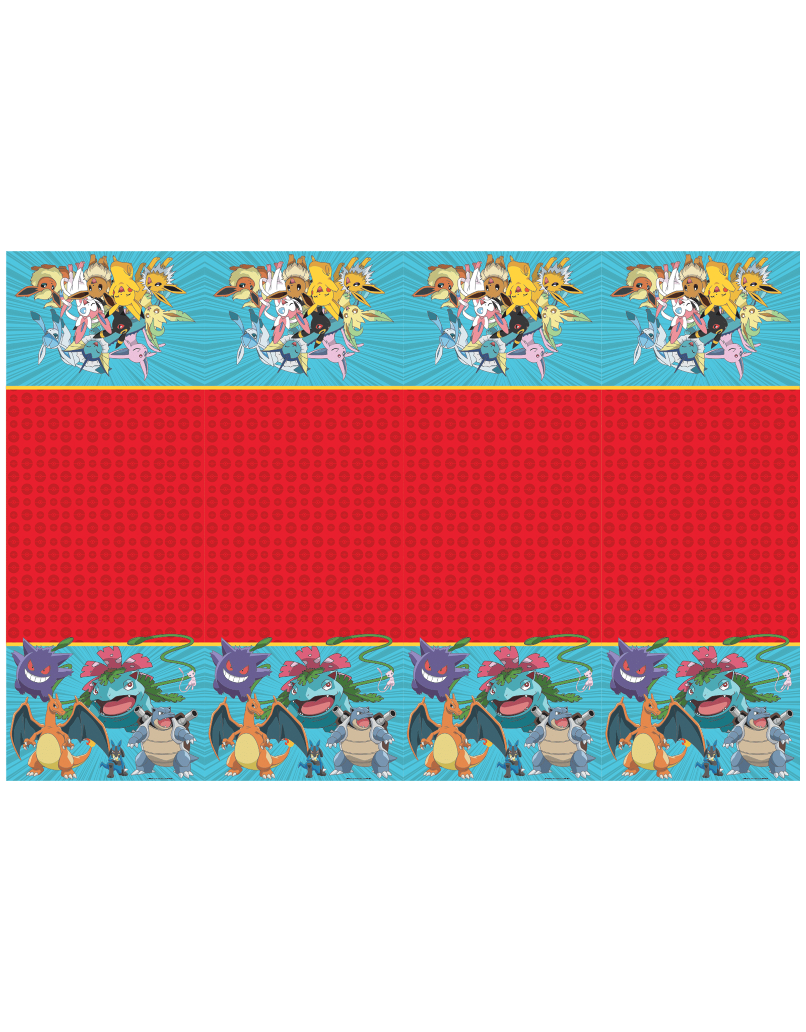 Pokemon plastic tafelkleed 120 x 180 cm