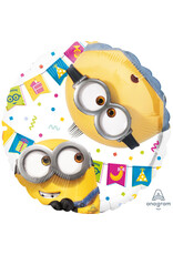 Folieballon minions 2-sided design 43 cm