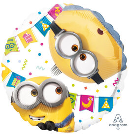 Folieballon minions 2-sided design 43 cm