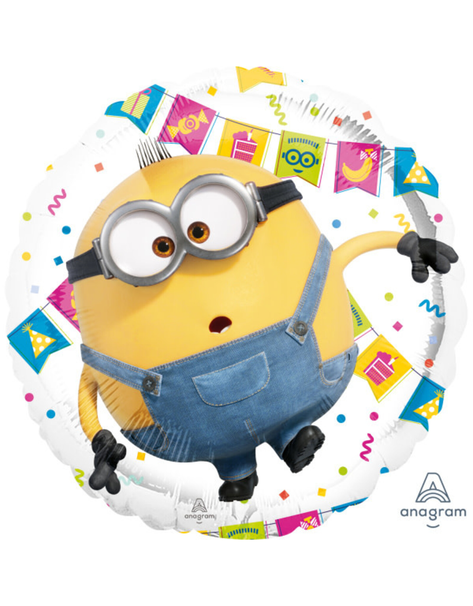 Folieballon minions 2-sided design 43 cm